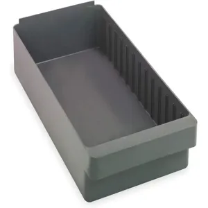 QUANTUM STORAGE SYSTEMS QED606GY Drawer Bin 17-5/8 x 8-3/8 x 4-5/8in Gray | AC2KLK 2KWD1