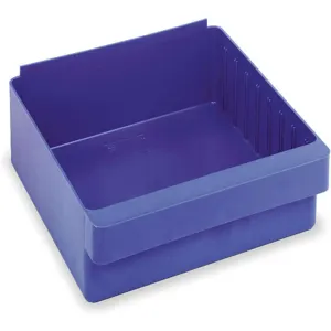 QUANTUM STORAGE SYSTEMS QED801BL Drawer Bin 11-5/8 x 11-1/8 x 4-5/8 Inch Blue | AB2TTZ 1NTT3