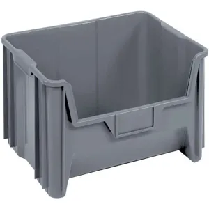 QUANTUM STORAGE SYSTEMS QGH700GY Bin 15-1/4 Inch Length 19-7/8 Inch Width Gray | AA3KFV 11M621