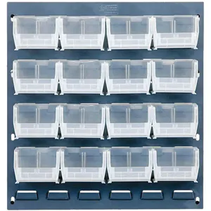 QUANTUM STORAGE SYSTEMS QLP-1819-210-16CL Louvered Panel 18 x 6 x 19 Inch Clear | AA2EDQ 10E927