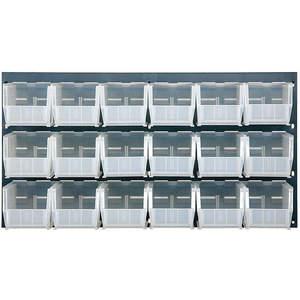 QUANTUM STORAGE SYSTEMS QLP-3619-230-18CL Louvered Panel 36 x 11 x 19 Inch Clear | AA2EDW 10E932