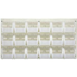 QUANTUM STORAGE SYSTEMS QLP-3619HC-230-18CL Louvered Panel 30 lb. Oyster White Clear | AH3AAC 30WX11