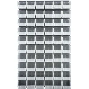 QUANTUM STORAGE SYSTEMS QLP-3661-230-60CL Louvered Panel 36 x 11 x 61 Inch Clear | AA2EDY 10E934