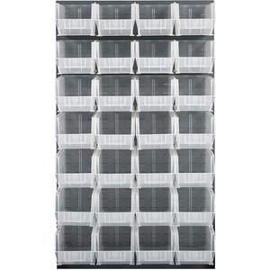 QUANTUM STORAGE SYSTEMS QLP-3661-240-28CL Louvered Panel 36 x 15 x 61 Inch Clear | AA2EDZ 10E935