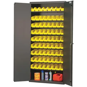 QUANTUM STORAGE SYSTEMS QPR-101YL Bin Shelving Unit 18 Depth x 36 Width x 78 Height 72 Bins | AJ2KPG 9DZ03