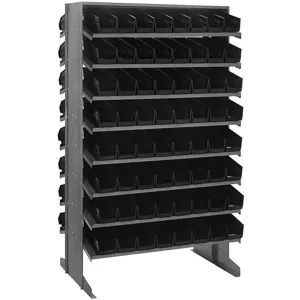 QUANTUM STORAGE SYSTEMS QPRD-101BK Sloped Shelving System 24 Inch D 36 Inch Width | AF4BZF 8PGZ0