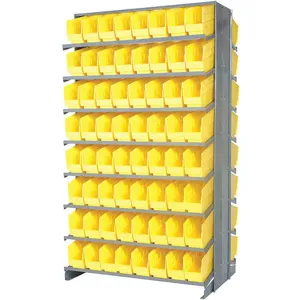 QUANTUM STORAGE SYSTEMS QPRD-201YL Pick Rack 24d x 36w x 60h 128 Bins Yellow | AB7XBD 24K073