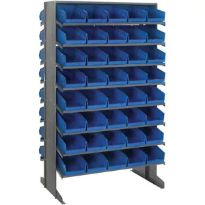 QUANTUM STORAGE SYSTEMS QPRD-202BL Pick Rack 24d x 36w x 60h 80 Bins Blue | AA2EFZ 10E994