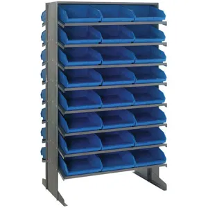 QUANTUM STORAGE SYSTEMS QPRD-209BL Pick Rack 24d x 36w x 60h 48 Bins Blue | AA2EGB 10E996