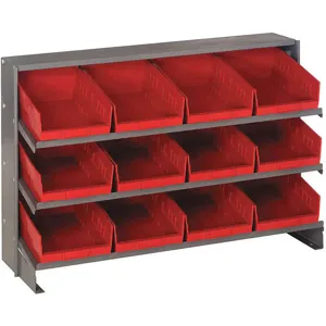 QUANTUM STORAGE SYSTEMS QPRHA-107RD Sloped Shelving System 12 Inch D 36 Inch Width | AF4GQM 8W968