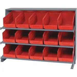 QUANTUM STORAGE SYSTEMS QPRHA-202RD Pick Rack 12d x 36w x 21h 15 Bins Red | AB7WZQ 24K038