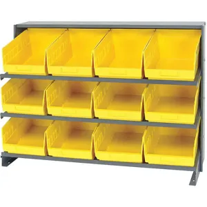 QUANTUM STORAGE SYSTEMS QPRHA-207YL Pick Rack 12d x 36w x 21h 12 Bins Yellow | AB7XAX 24K067