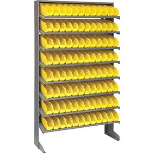 QUANTUM STORAGE SYSTEMS QPRS-100YL Sloped Shelving System 12 Inch D 36 Inch Width | AF3UQK 8DEA3