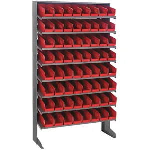 QUANTUM STORAGE SYSTEMS QPRS-101RD Sloped Shelving System 12 Inch D 36 Inch Width | AF3UQP 8DEA7