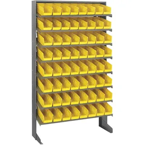 QUANTUM STORAGE SYSTEMS QPRS-101YL Sloped Shelving System 12 Inch D 36 Inch Width | AF4XLR 9NUH4