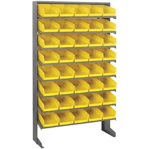 QUANTUM STORAGE SYSTEMS QPRS-102YL Sloped Shelving System 12 Inch D 36 Inch Width | AF4BAB 8NGR3