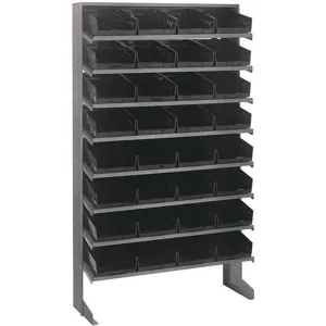 QUANTUM STORAGE SYSTEMS QPRS-107BK Sloped Shelving 4h x 8-3/8w x 11-7/8d | AF3UPH 8DDV6