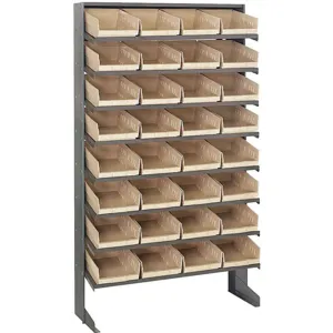 QUANTUM STORAGE SYSTEMS QPRS-107IV Sloped Shelving 4h x 8-3/8w x 11-7/8d | AF3UPJ 8DDV7