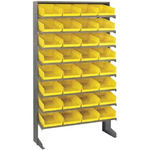 QUANTUM STORAGE SYSTEMS QPRS-107YL Sloped Shelving 4h x 8-3/8w x 11-7/8d | AF4VQP 9LJC2