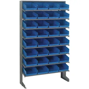 QUANTUM STORAGE SYSTEMS QPRS-207BL Pick Rack 12d x 36w x 60h 32 Blue Bins | AA2EFW 10E991