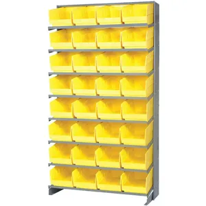 QUANTUM STORAGE SYSTEMS QPRS-207YL Pick Rack 12d x 36w x 60h 32 Yellow Bins | AB7XBB 24K071