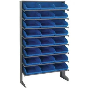 QUANTUM STORAGE SYSTEMS QPRS-209BL Pick Rack 12d x 36w x 60h 24 Bins Blue | AA2EFX 10E992