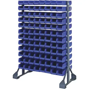 QUANTUM STORAGE SYSTEMS QRU-12D-220-192BL Double Sided Bin Rail Unit 192 Bin Blue | AF4FBX 8UNC3