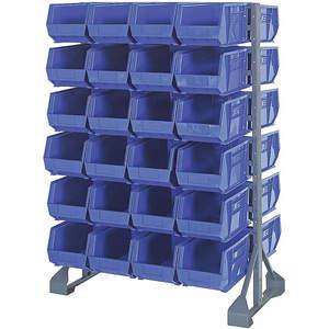 QUANTUM STORAGE SYSTEMS QRU-12D-240-48BL Doppelseitige Behälterschieneneinheit 48 Behälter Blau | AF4DXT 8TL49