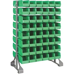 QUANTUM STORAGE SYSTEMS QRU-16D-230-96GN Double Sided Bin Rail Unit 96 Bin Green | AF4BAW 8NHA9