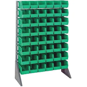 QUANTUM STORAGE SYSTEMS QRU-16S-230-48GN Single Sided Bin Rail Unit 48 Bin Green | AF4NEY 9CWF0