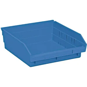 QUANTUM STORAGE SYSTEMS QSB109BL Shelf Bin 11-5/8 Inch Length 4 Inch H Blue | AF4XFQ 9NPN0