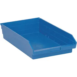 QUANTUM STORAGE SYSTEMS QSB110BL Shelf Bin 17-7/8 Inch Length 4 Inch H Blue | AF4BRK 8PCC4