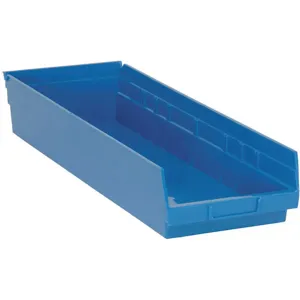 QUANTUM STORAGE SYSTEMS QSB114BL Shelf Bin 23-5/8 Inch Length 8-3/8 Inch Width 4 Inch Height | AF4AWZ 8NEJ0