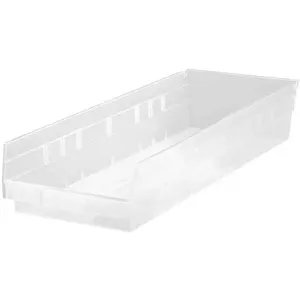 QUANTUM STORAGE SYSTEMS QSB114CL Shelf Bin 23-5/8 Inch Length 8-3/8 Inch Width 4 Inch Height | AE8MVR 6ECF5