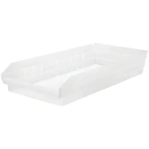 QUANTUM STORAGE SYSTEMS QSB116CL Shelf Bin 23-5/8 Inch Length 4 Inch H Clear | AE8MVT 6ECF6