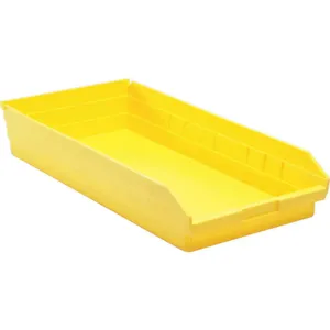 QUANTUM STORAGE SYSTEMS QSB116YL Shelf Bin 23-5/8 Inch Length 4 Inch H Yellow | AF6BKK 9W094