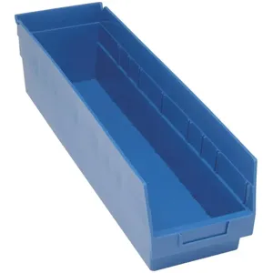 QUANTUM STORAGE SYSTEMS QSB806BL Shelf Bin 23-5/8 Inch Length 6-5/8 Inch Width 8 inch Height | AC6HQY 33Z301