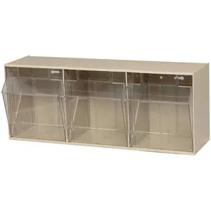 QUANTUM STORAGE SYSTEMS QTB303IV Bins 3 Tip Out Ivory | AB3VEB 1VH70