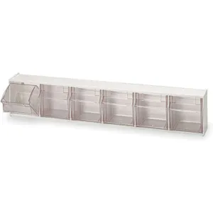 QUANTUM STORAGE SYSTEMS QTB306IV Bins 6 Tip Out Ivory | AB3VEE 1VH76