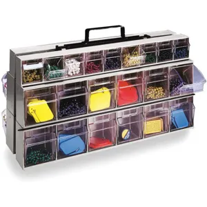 QUANTUM STORAGE SYSTEMS QTF320-42IV Tip Out Bin Frame 42 Compartment Ivory | AE4NFW 5LY70