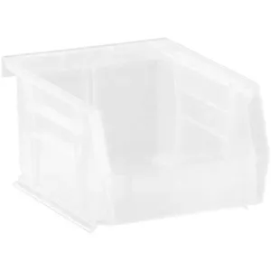 QUANTUM STORAGE SYSTEMS QUS210CL Hang And Stack Bin 5-3/8 Inch Length Clear | AA2GPB 10H836