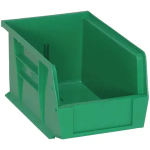 QUANTUM STORAGE SYSTEMS QUS221GN Hang And Stack Bin 6 Inch Width 5 Inch H Green | AC6HRY 33Z324