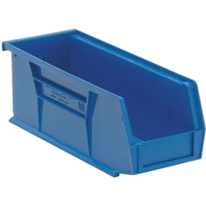 QUANTUM STORAGE SYSTEMS QUS224BL Hang/stack Bin 10-7/8l x 4-1/8w Blue | AF4NYZ 9DYJ8