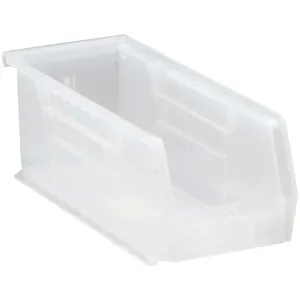 QUANTUM STORAGE SYSTEMS QUS224CL Hang And Stack Bin 10-7/8 Inch Length Clear | AA2GPE 10H839