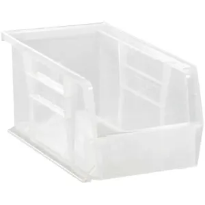 QUANTUM STORAGE SYSTEMS QUS230CL Hang And Stack Bin 10-7/8 Inch Length Clear | AA2GPF 10H840