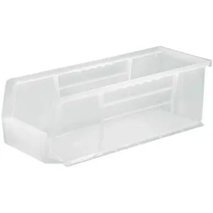 QUANTUM STORAGE SYSTEMS QUS234CL Hang And Stack Bin 14-3/4 Inch Length Clear | AA2GPG 10H842