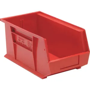 QUANTUM STORAGE SYSTEMS QUS240RD Hang/stack Bin 14-3/4l x 8-1/4w Red | AF3QXF 8CA76