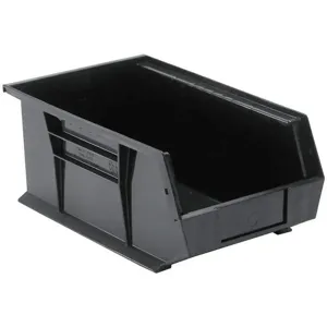 QUANTUM STORAGE SYSTEMS QUS241BK Hang And Stack Bin 13-5/8 Inch Length Black | AC6HTD 33Z329