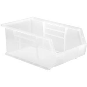 QUANTUM STORAGE SYSTEMS QUS241CL Hang And Stack Bin 13-5/8 Inch Length Clear | AA2GPL 10H846
