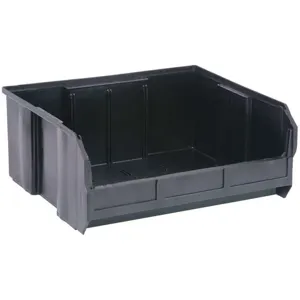 QUANTUM STORAGE SYSTEMS QUS250BR Hang And Stack Bin 14-3/4 Inch Length Black | AB2TUW 1NTW3